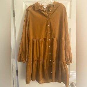 Jcrew mustard size 12 dress